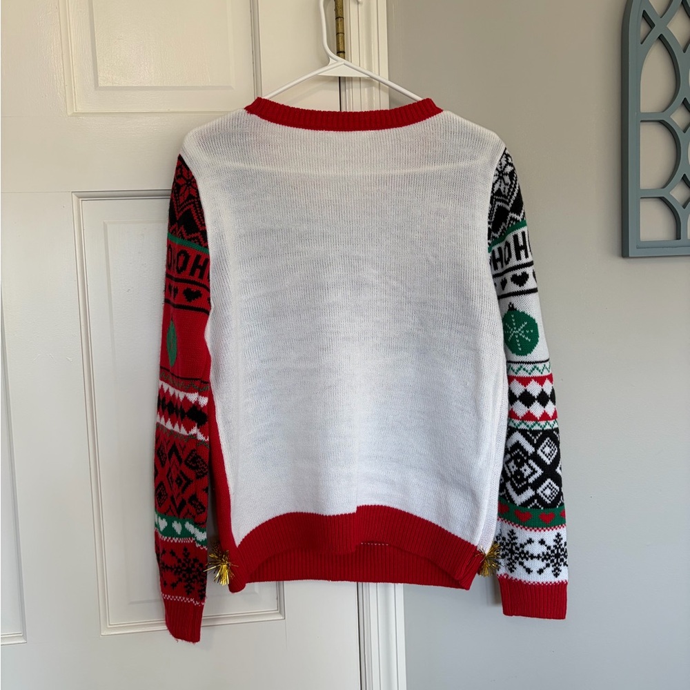 No Boundaries Red and White Sweater - Picture 3 of 4